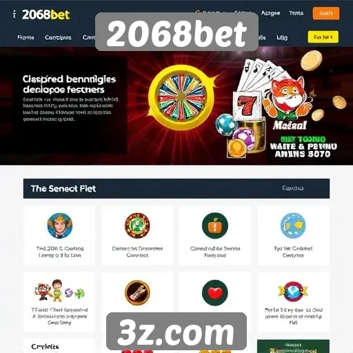 Análise das funcionalidades do site de jogos 2068bet