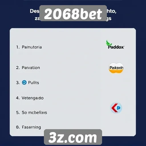 Métodos de pagamento aceitos no 2068bet